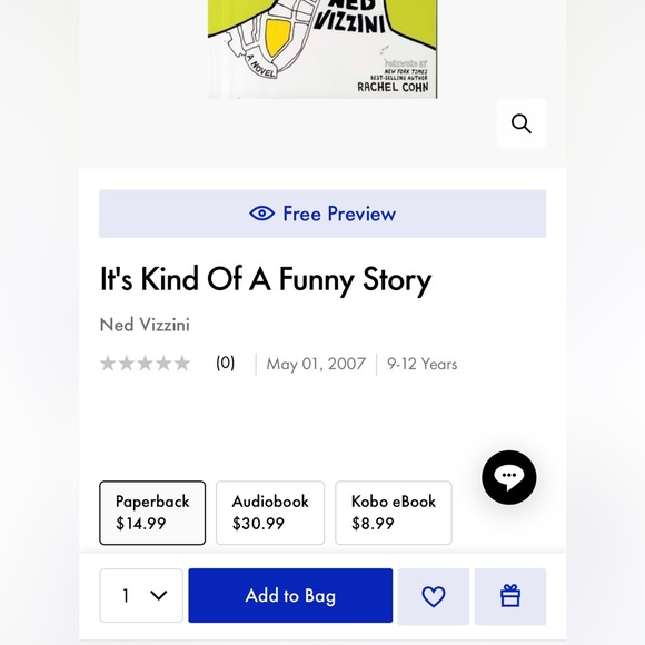 It’s Kind of a Funny Story Paperback Novel by Ned Vizzini - Picture 8 of 8